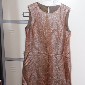 Vintage brown and silver sparkly cocktail dress